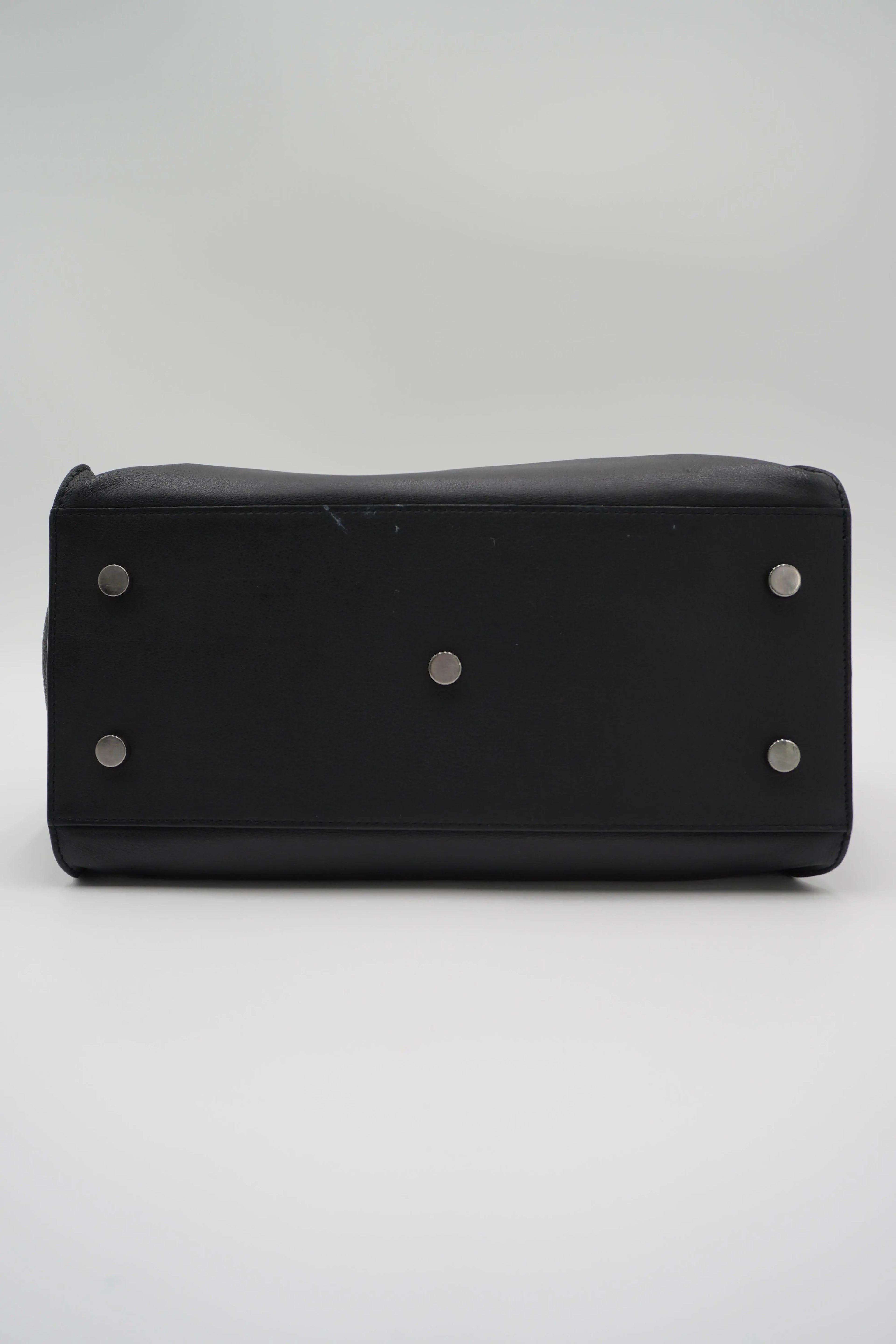 SAINT LAURENT Leather Monogram Downtown Cabas Sacthel Bag - BAGPHIC