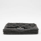 CHANEL Sequin Tweed Icons Chain Accordion Flap Bag CHANEL
