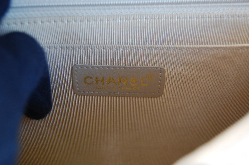 CHANEL Beige Leather Wild Stitch Shoulder Bag - BAGPHIC