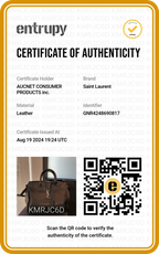SAINT LAURENT Leather Monogram Downtown Cabas Sacthel Bag - BAGPHIC