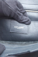 SAINT LAURENT Leather Monogram Downtown Cabas Sacthel Bag - BAGPHIC